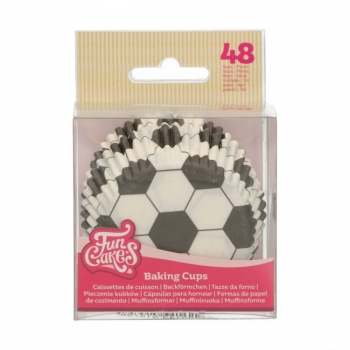 Preview: Cupcake Baking Cases - Football / Soccer